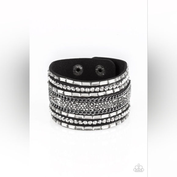 Rhinestone Rumble Bracelet - Picture 2 of 2